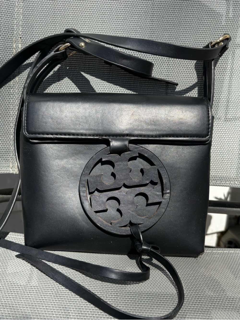Tory Burch black crossbody with magnet flap